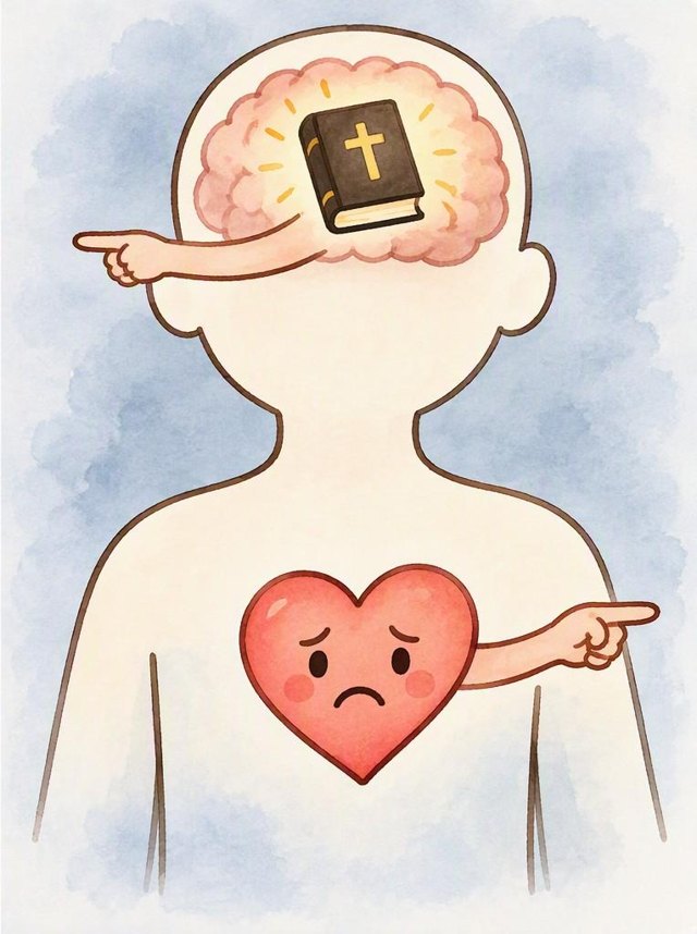 頭腦裡有聖經真理,心卻感到憂愁